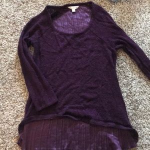 Charming Charlie purple sweater